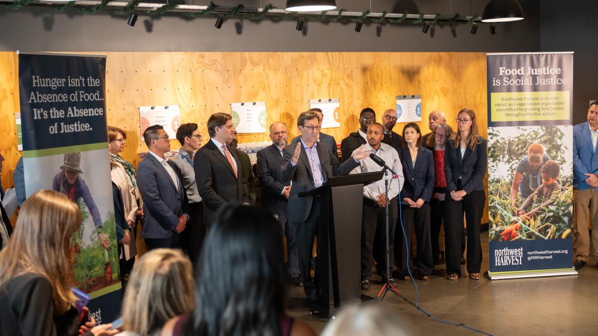 Governor Ferguson speaks at tariffs press conference